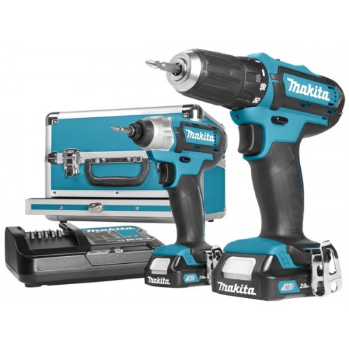 MAKITA 牧田牌#CLX201SAX1  - 12V 孖批套裝 - (DF331D+TD110D)